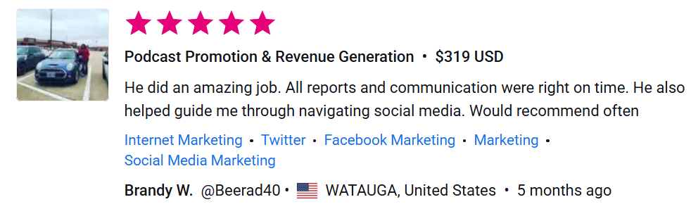 Podcast Promotion Review