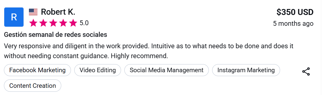 Spanish Social Media Review