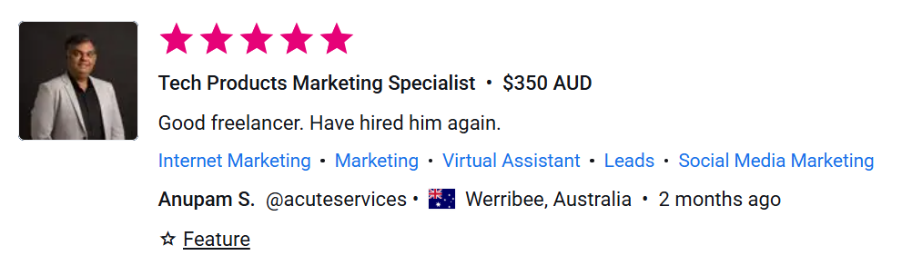 Tech Products Marketing Specialist Review